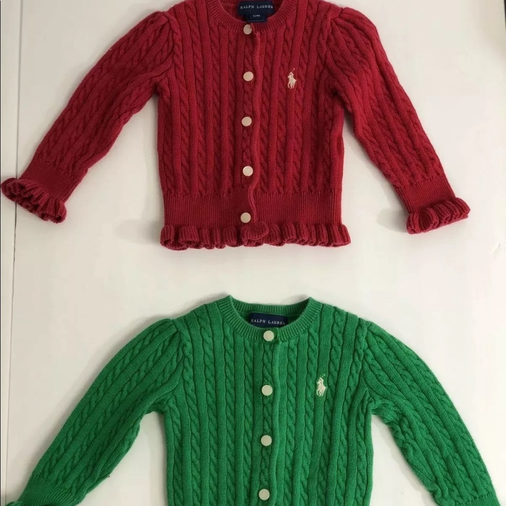 Polo Ralph Laurent baby girls suéter size 12 m